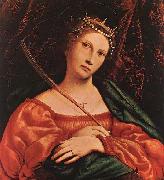 Lorenzo Lotto St Catherine of Alexandria oil on canvas